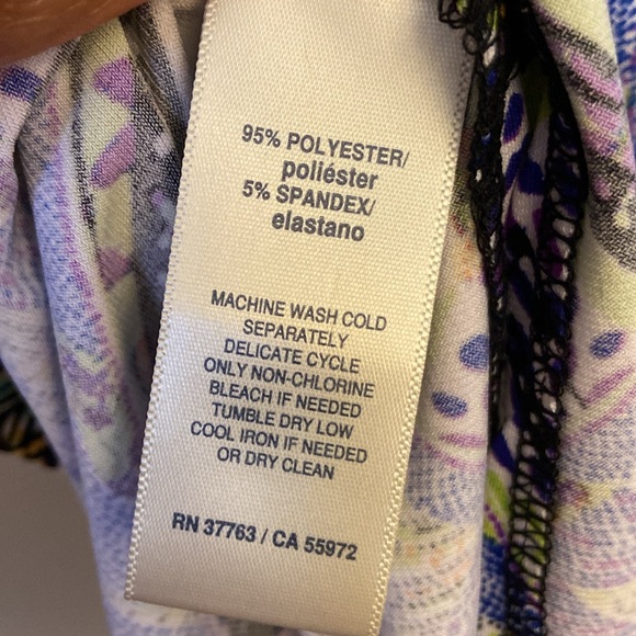 💜NWT Rafaella Modern Aztec Print Tunic Length Women’s size 2X - Picture 9 of 9